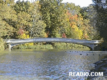 Central Park Bow Bridge on The Lake in Central Park, Upper West Side, Manhattan, New York City.