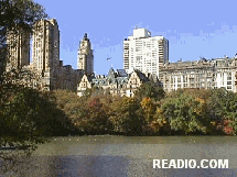 Central Park Lake, Dakota Building, Upper West Side, Manhattan, New York City.