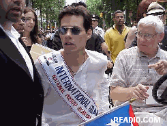 Marc Anthony Pictures of the New York City Puerto Rican Day Parade in Manhattan New York City 2001.