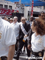 Mayor Rudy Giuliani Pictures of the New York City Puerto Rican Day Parade in Manhattan New York City 2001.