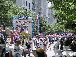 Goya Float Pictures of the New York City Puerto Rican Day Parade in Manhattan New York City 2001.