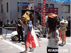 Costume Pictures of the New York City Puerto Rican Day Parade in Manhattan New York City 2001.