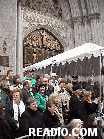 Review Stand and door of St. Patrick's Cathedral, New York