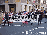 Korean Women Photos of 2001 Veterans Day Parade in New York City Fifth Avenue.