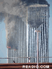 Twin Towers Burning